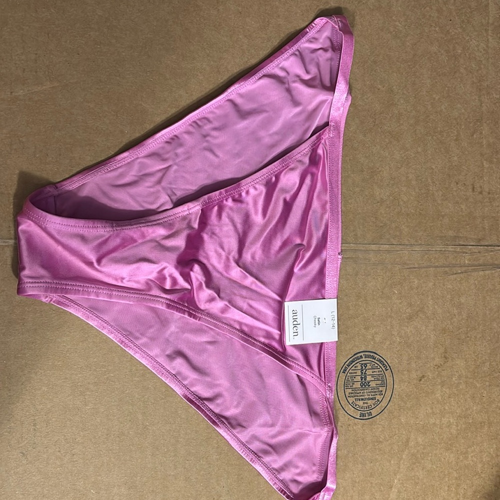 Auden purple, pink brand new satin underwear, cheeky style